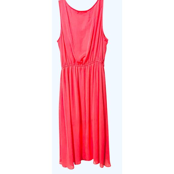 LIBERTY LOVE SLEEVELESS SCOOP NECK ELASTIC WAIST MAXI DRESS, WOMENS, 3XL, PINK - Picture 3 of 12